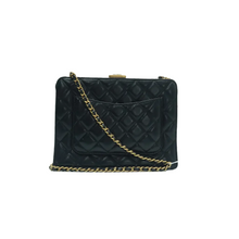 Load image into Gallery viewer, CHANEL Leather Shoulder Bag Black