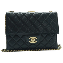 Load image into Gallery viewer, CHANEL Leather Shoulder Bag Black