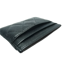 Load image into Gallery viewer, CHANEL Leather Classic Flap Card Holder Navy