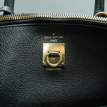 Load image into Gallery viewer, Louis Vuitton City Steamer Leather Satchel Bag Black