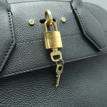 Load image into Gallery viewer, Louis Vuitton City Steamer Leather Satchel Bag Black