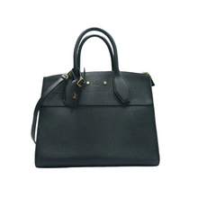 Load image into Gallery viewer, Louis Vuitton City Steamer Leather Satchel Bag Black
