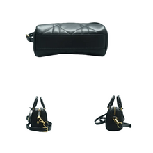 Load image into Gallery viewer, Christian Dior Leather Satchel Bag Black