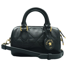 Load image into Gallery viewer, Christian Dior Leather Satchel Bag Black