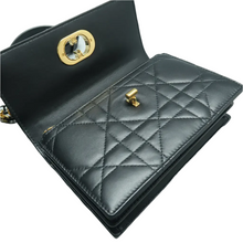 Load image into Gallery viewer, Christian Dior Leather Shoulder Bag Black