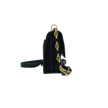 Load image into Gallery viewer, Christian Dior Leather Shoulder Bag Black