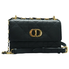 Load image into Gallery viewer, Christian Dior Leather Shoulder Bag Black