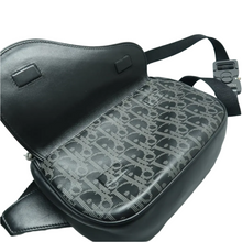 Load image into Gallery viewer, Christian Dior World Tour Saddle Leather Belt Bag Black
