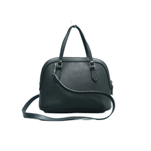 Load image into Gallery viewer, GUCCI Dome Leather Satchel Bag Black