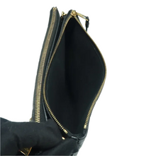 Load image into Gallery viewer, Louis Vuitton Monogram Leather Double Zip Shoulder Bag Black