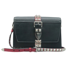 Load image into Gallery viewer, Prada Elektra Leather Shoulder Bag Black