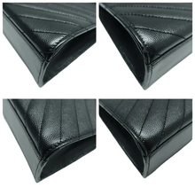 Load image into Gallery viewer, YVES SAINT LAURENT Leather Shoulder Bag Black