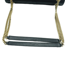 Load image into Gallery viewer, YVES SAINT LAURENT Leather Shoulder Bag Black