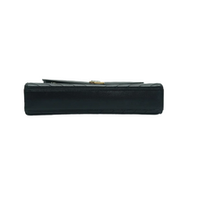 Load image into Gallery viewer, YVES SAINT LAURENT Leather Shoulder Bag Black