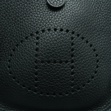 Load image into Gallery viewer, Hermes Evelyne Leather Shoulder Bag Black
