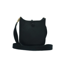 Load image into Gallery viewer, Hermes Evelyne Leather Shoulder Bag Black