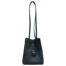 Load image into Gallery viewer, Fendi Origami Leather Shoulder Bag Black