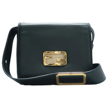 Load image into Gallery viewer, Fendi ID Leather Shoulder Bag Black