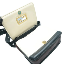 Load image into Gallery viewer, Fendi ID Leather Shoulder Bag Black
