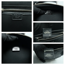 Load image into Gallery viewer, FENDI Zip Around Leather Satchel Bag Black