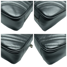 Load image into Gallery viewer, GUCCI GG Marmont Leather Satchel Bag Black