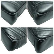 Load image into Gallery viewer, GUCCI GG Marmont Leather Satchel Bag Black