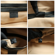 Load image into Gallery viewer, GUCCI GG Marmont Leather Satchel Bag Black