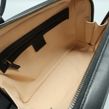 Load image into Gallery viewer, GUCCI GG Marmont Leather Satchel Bag Black