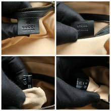 Load image into Gallery viewer, GUCCI GG Marmont Leather Satchel Bag Black