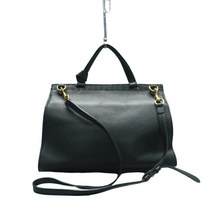 Load image into Gallery viewer, GUCCI GG Marmont Leather Satchel Bag Black