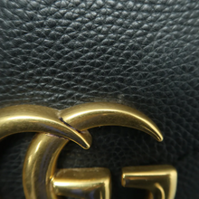 Load image into Gallery viewer, GUCCI GG Marmont Leather Satchel Bag Black