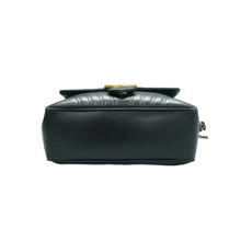 Load image into Gallery viewer, GUCCI GG Marmont Leather Satchel Bag Black