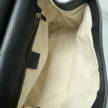 Load image into Gallery viewer, GUCCI GG Marmont Leather Satchel Bag Black