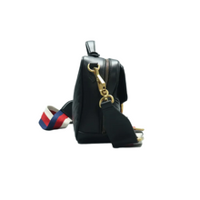 Load image into Gallery viewer, GUCCI GG Marmont Leather Satchel Bag Black