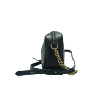 Load image into Gallery viewer, GUCCI GG Marmont Leather Shoulder Bag Black