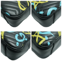 Load image into Gallery viewer, GUCCI GG Marmont Leather Shoulder Bag Black