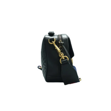 Load image into Gallery viewer, GUCCI GG Marmont Leather Satchel Bag Black