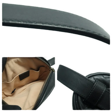 Load image into Gallery viewer, Gucci GG Marmont Leather Belt Bag Black
