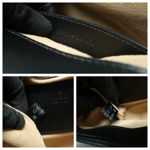 Load image into Gallery viewer, GUCCI GG Marmont Leather Shoulder Bag Black