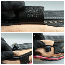 Load image into Gallery viewer, Gucci GG Marmont Tourchon Mini Matelasse Leather Shoulder Crossbody Bag Black/Beige