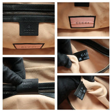 Load image into Gallery viewer, Gucci GG Marmont Calfskin Matelasse GucciGhost Medium Chain Shoulder Bag Black