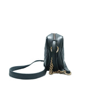Load image into Gallery viewer, Gucci GG Marmont Small Matelasse Chevron Leather Camera Bag Black