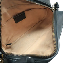Load image into Gallery viewer, Gucci GG Marmont Small Matelasse Chevron Leather Camera Bag Black