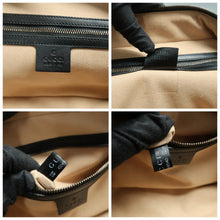 Load image into Gallery viewer, Gucci GG Marmont Leather Satchel Bag Black