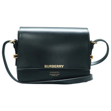 Load image into Gallery viewer, Burberry Grace Leather Shoulder Bag Black