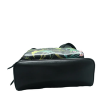 Load image into Gallery viewer, GUCCI Zip Pocket Tropical Print Canvas Backpack Bag Black