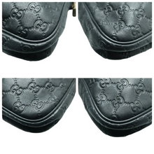 Load image into Gallery viewer, Gucci Signature Leather Briefcase Satchel Bag Black