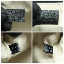 Load image into Gallery viewer, GUCCI Print Leather Clutch Bag Black