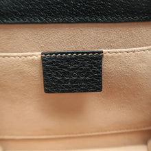 Load image into Gallery viewer, Gucci Web Crystal Butterfly Stripe Small Totem Calfskin Shoulder Bag Black