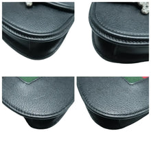 Load image into Gallery viewer, GUCCI Totem Leather Shoulder Bag Black